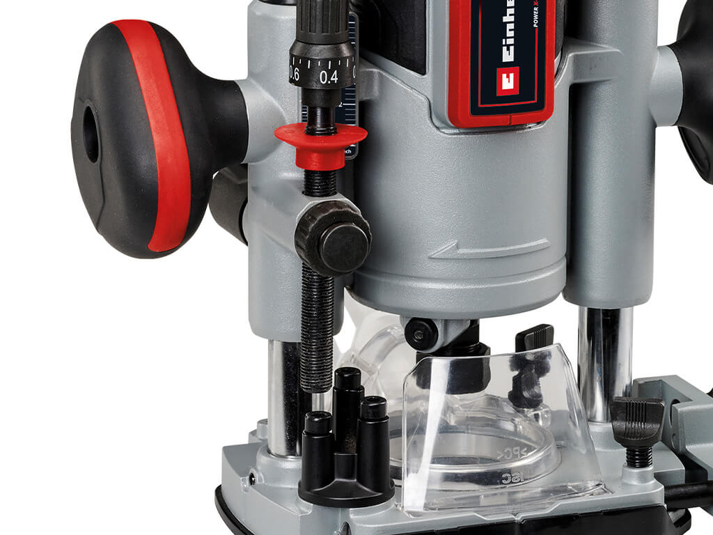 Turret depth stop of the Einhell battery router