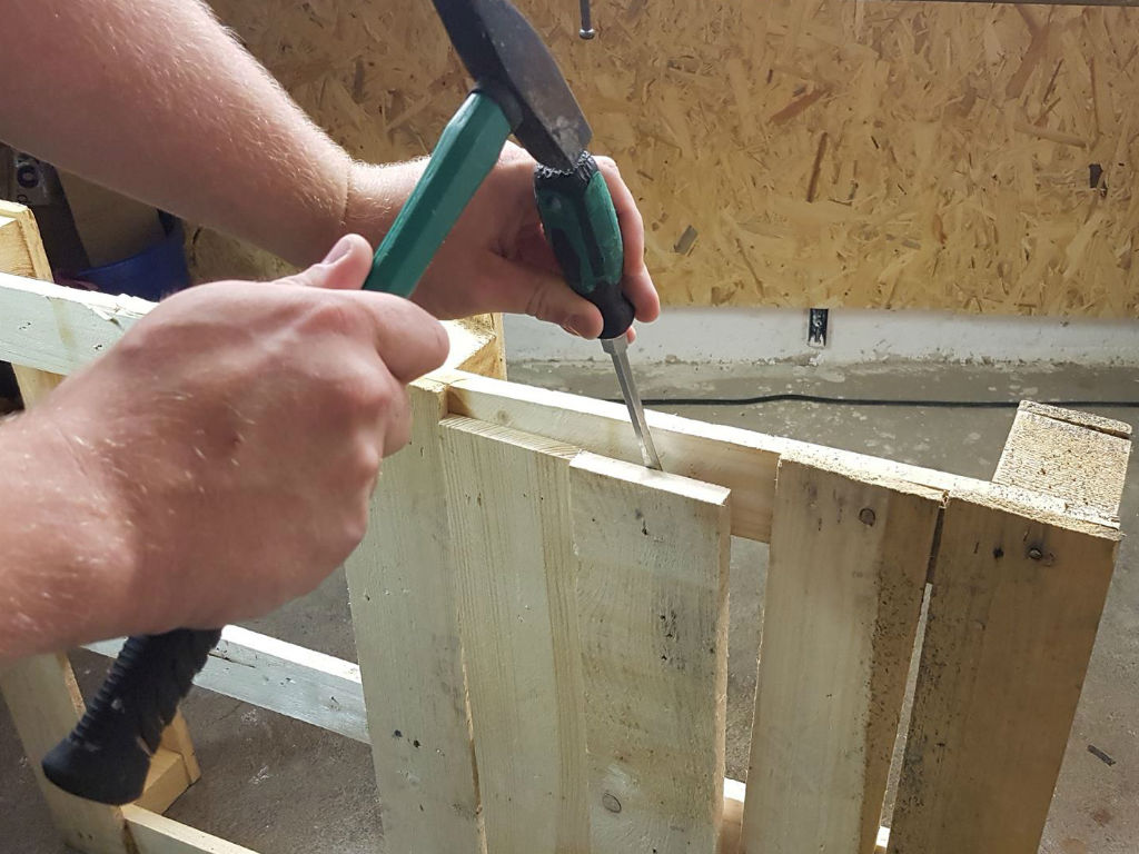 A man working a piece of wood